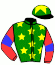 casaque portée par Hardouin E. jockey du cheval de course ROSE DE PHLIZZ (FR), information pmu ZETURF