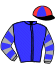 casaque portée par Bachelot T. jockey du cheval de course JUSKA (FR), information pmu ZETURF
