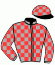casaque portée par Mangione R. jockey du cheval de course BANKSY (DE), information pmu ZETURF
