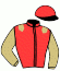 casaque portée par Pouchin A. jockey du cheval de course NOUVEL EMPIRE (IE), information pmu ZETURF