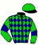 casaque portée par Bachelot T. jockey du cheval de course HOLY BERE (FR), information pmu ZETURF