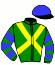 casaque portée par Michel Mlle Mic. jockey du cheval de course MOONLIGHT IN JAPAN (FR), information pmu ZETURF