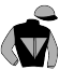 casaque portée par Pouchin A. jockey du cheval de course ARROGANTE (FR), information pmu ZETURF
