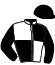casaque portée par Girard F. jockey du cheval de course RAMURE (FR), information pmu ZETURF