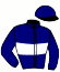 casaque portée par Zuliani L. jockey du cheval de course DEMNAT (FR), information pmu ZETURF