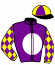 casaque portée par Reveley J. jockey du cheval de course HITECH (FR), information pmu ZETURF