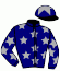 casaque portée par Peslier O. jockey du cheval de course KALAOS (IE), information pmu ZETURF