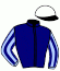 casaque portée par Bachelot T. jockey du cheval de course ROSE ABELLA (GB), information pmu ZETURF