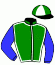 casaque portée par Thomas Ron. jockey du cheval de course JEVOUSVOISENCORE (IE), information pmu ZETURF