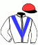 casaque portée par Journiac H. jockey du cheval de course HALIPHON (GB), information pmu ZETURF
