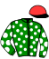 casaque portée par Pouchin A. jockey du cheval de course RONALDO (DE), information pmu ZETURF
