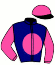 casaque portée par Maillot S. jockey du cheval de course ONE MORE BREATH (FR), information pmu ZETURF