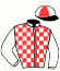 casaque portée par Faivre-picon G. jockey du cheval de course ESPION DE VINDECY, information pmu ZETURF