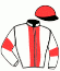 casaque portée par Vogt Mlle S. jockey du cheval de course ANTERO (IE), information pmu ZETURF
