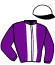 casaque portée par Mescam D. jockey du cheval de course HISPANIC MOON (AQ), information pmu ZETURF