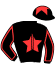casaque portée par Gauffenic N. jockey du cheval de course FLYING MONDAS (AQ), information pmu ZETURF