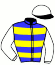 casaque portée par Barzalona M. jockey du cheval de course FUNAMBULIST (IE), information pmu ZETURF