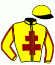 casaque portée par Marie B. jockey du cheval de course LIXOUNKO (FR), information pmu ZETURF