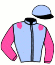 casaque portée par Weber Mlle B. jockey du cheval de course KASAMAN (FR), information pmu ZETURF