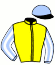 casaque portée par Soumillon C. jockey du cheval de course CAZALLA, information pmu ZETURF