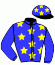 casaque portée par Bails Mlle L. jockey du cheval de course CROQUEMBOUCHE (FR), information pmu ZETURF