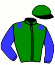casaque portée par Raimbault C. jockey du cheval de course ZAMBACHA ROSETGRI (FR), information pmu ZETURF