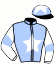 casaque portée par Bayle F. jockey du cheval de course DUCK'S BOUILLE (FR), information pmu ZETURF