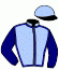 casaque portée par Lemaitre A. jockey du cheval de course FEEL THE BEAT, information pmu ZETURF