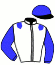 casaque portée par Valle Skar Mlle F. jockey du cheval de course UP TO THE MOON, information pmu ZETURF