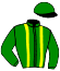 casaque portée par Demuro C. jockey du cheval de course PHAIDRA, information pmu ZETURF