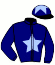 casaque portée par Mangione R. jockey du cheval de course BELLA ROSSA, information pmu ZETURF