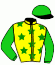 casaque portée par Richard G. jockey du cheval de course ALIBICHOP, information pmu ZETURF