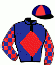 casaque portée par Ubeda D. jockey du cheval de course MY BLUE RIDGE, information pmu ZETURF