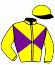 casaque portée par Quinlan Jac. jockey du cheval de course CAROLE'S PASS, information pmu ZETURF