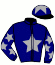 casaque portée par Provost D. jockey du cheval de course BLUE SWAN, information pmu ZETURF