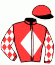casaque portée par Charron J. jockey du cheval de course JOLLY POTTER, information pmu ZETURF