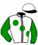 casaque portée par Lestrade B. jockey du cheval de course KERFANY, information pmu ZETURF