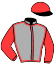 casaque portée par De Giles F. jockey du cheval de course ALCE, information pmu ZETURF