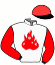 casaque portée par Murzabayev B. jockey du cheval de course NARCISSUS, information pmu ZETURF