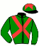 casaque portée par Pouchin A. jockey du cheval de course ALMANARAH, information pmu ZETURF