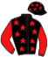casaque portée par Thomas Dam. jockey du cheval de course CASTANIAS, information pmu ZETURF