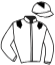 casaque portée par Claudic B. jockey du cheval de course KACOU, information pmu ZETURF