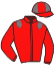 casaque portée par Re G. jockey du cheval de course RULE OF THUMB, information pmu ZETURF