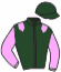 casaque portée par Vandamme Luc. jockey du cheval de course HAMANDIO, information pmu ZETURF