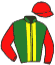 casaque portée par Guyon M. jockey du cheval de course AFRIQUE ADIEU, information pmu ZETURF