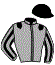 casaque portée par Hardouin E. jockey du cheval de course PISORNO, information pmu ZETURF