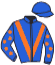 casaque portée par Lemaitre A. jockey du cheval de course CHICAGO, information pmu ZETURF