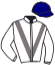 casaque portée par Boisseau L. jockey du cheval de course WELCOME TANGO, information pmu ZETURF