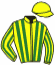 casaque portée par Grosbois Chr. jockey du cheval de course KIM DE GAUDEL, information pmu ZETURF