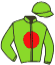 casaque portée par Vogt Mlle S. jockey du cheval de course TRENO, information pmu ZETURF
